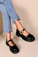 Charger l'image dans la visionneuse de galerie, Mocassins Babies à bride et boucle doré