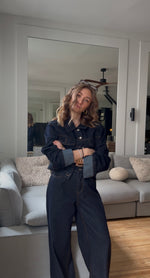 Charger l'image dans la visionneuse de galerie, Veste denim à revers