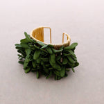 Charger l'image dans la visionneuse de galerie, Bracelet ajustable en forme de pétales en métal: Vert