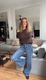 Charger l'image dans la visionneuse de galerie, Pull 80% kid mohair manche courtes