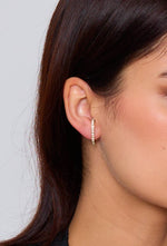 Charger l'image dans la visionneuse de galerie, Boucles d'oreilles strassées en acier inoxydable: Or jaune