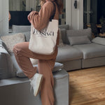 Charger l'image dans la visionneuse de galerie, Jogging en coton à bas élastiqué - Mocha