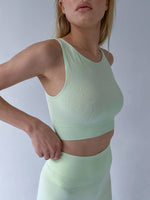 Charger l'image dans la visionneuse de galerie, Leggings SlimFit 200 den. VERT MENTHE Yoga Pilates 🇮🇹: M/L