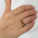 Charger l&#39;image dans la visionneuse de galerie, BAGUE 70&#39;s Moment: Marron / Taille 16
