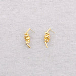 Charger l&#39;image dans la visionneuse de galerie, Boucles d&#39;oreilles en acier multi-spirales: Or
