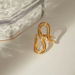 Charger l&#39;image dans la visionneuse de galerie, BAGUE auréole dorée: Or réglable

