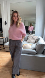 Charger l&#39;image dans la visionneuse de galerie, Pantalon large taille haute coupe droite
