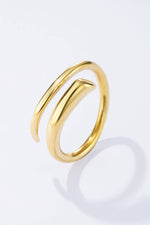 Charger l&#39;image dans la visionneuse de galerie, Bague en acier inoxydable 424AQ97: Or
