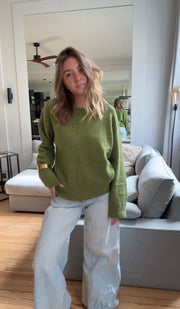 Pull oversize en alpaga et laine