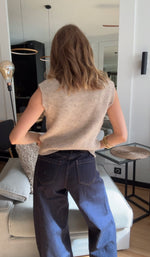 Charger l&#39;image dans la visionneuse de galerie, Pull grosse maille sans manches
