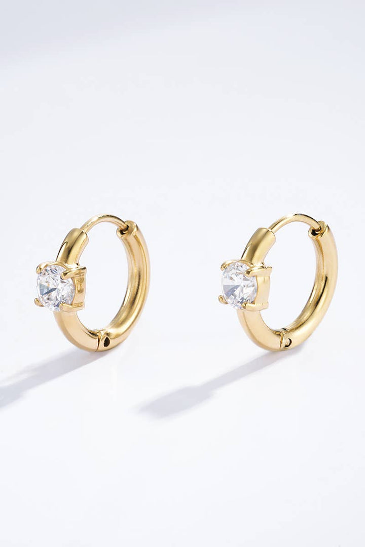 Boucles d'oreilles en acier inoxydable Or