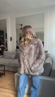 Veste en fausse fourrure