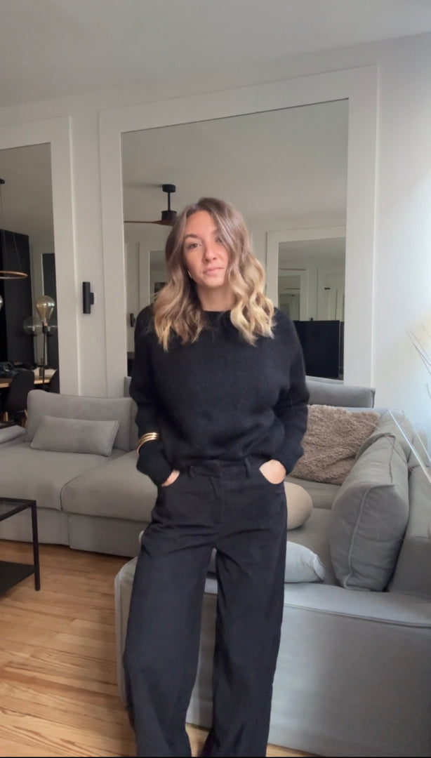 Pull en kid mohair et laine