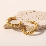 Charger l&#39;image dans la visionneuse de galerie, BOUCLES D&#39;OREILLES Allessandra: Or
