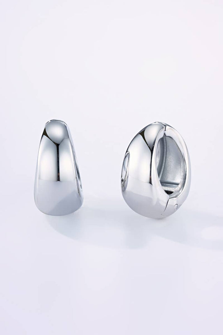 Boucles d'oreille à clips en acier inoxydable