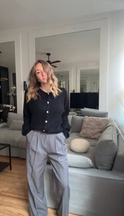 Cardigan en alpaga superfine et laine