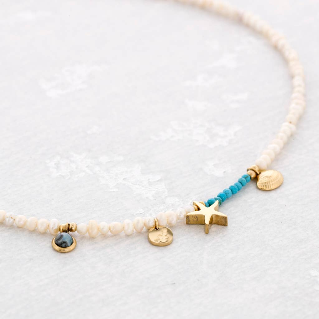 Collier Marin Acier: Bleu