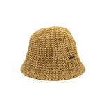 Charger l&#39;image dans la visionneuse de galerie, Bob tressé Chapeau crochet femme: Camel
