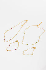 Charger l&#39;image dans la visionneuse de galerie, COLLIER Summer Anthem: Vert / Or
