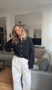 Gilet en 80% kid mohair