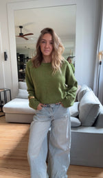 Charger l&#39;image dans la visionneuse de galerie, Pull oversize en alpaga et laine
