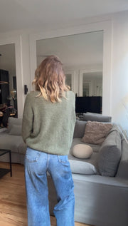 Cardigan en alpaga superfine et laine