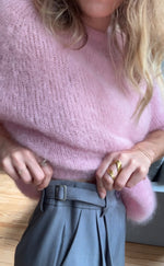 Charger l&#39;image dans la visionneuse de galerie, Pantalon large taille haute coupe droite
