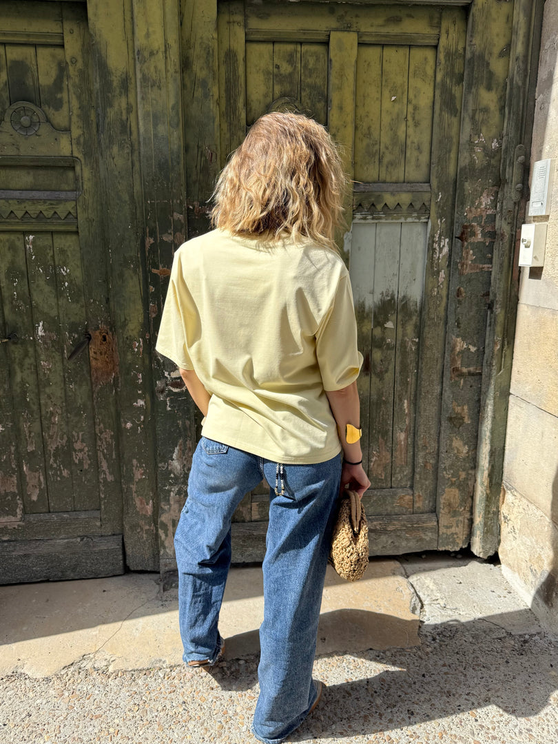 T-shirt classique boska jaune