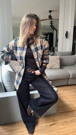 Charger l'image dans la visionneuse de galerie, Chemise à carreaux en flanelle 100 % coton boska