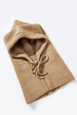 Charger l&#39;image dans la visionneuse de galerie, Cagoule unie MJ210SD: Camel / 100% Acrylique
