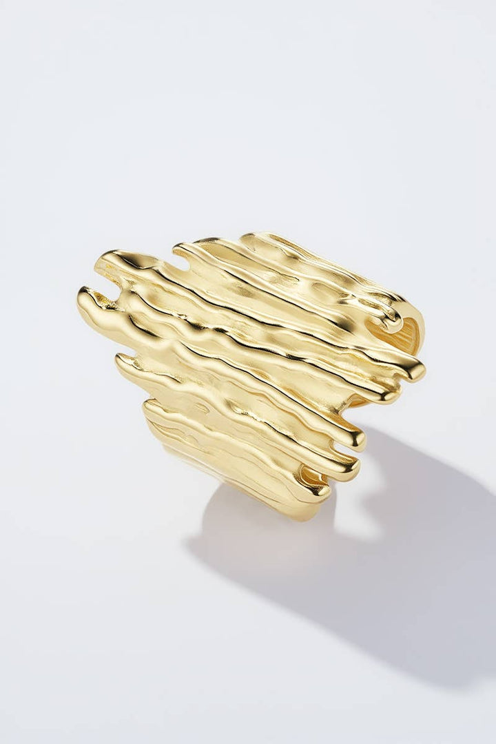 Bague en acier inoxydable Or / Acier inoxydable