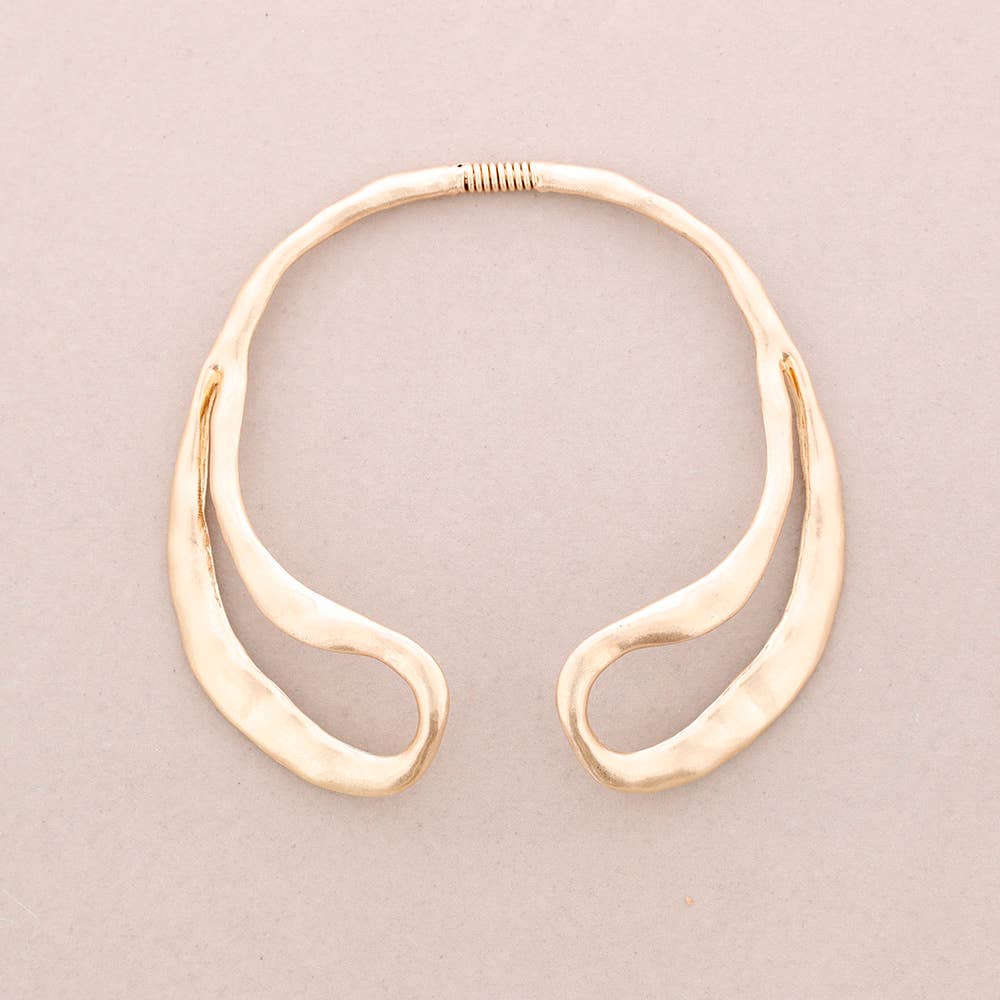 Tour de cou minimaliste adaptable: Or