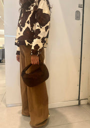 JOELE - daim: Cognac/ cuir