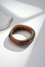 Charger l'image dans la visionneuse de galerie, Bracelets Jonc Résine Femme – Écru Terracotta Brun